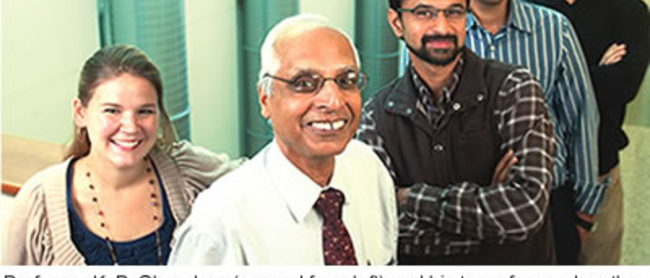Photo of Professor Krishnan B. Chandran and his research team. 