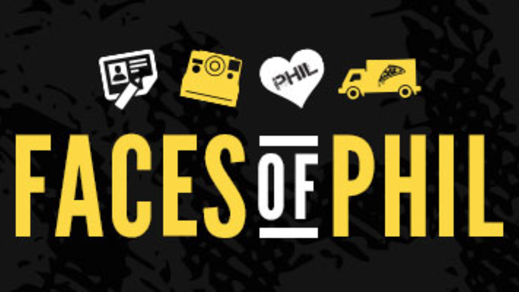 Text reading, "Faces of Phil"